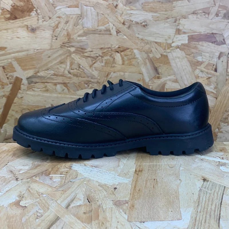 Term Sophia Brogue-Schuhe für Kinder aus Glattleder – Schwarz