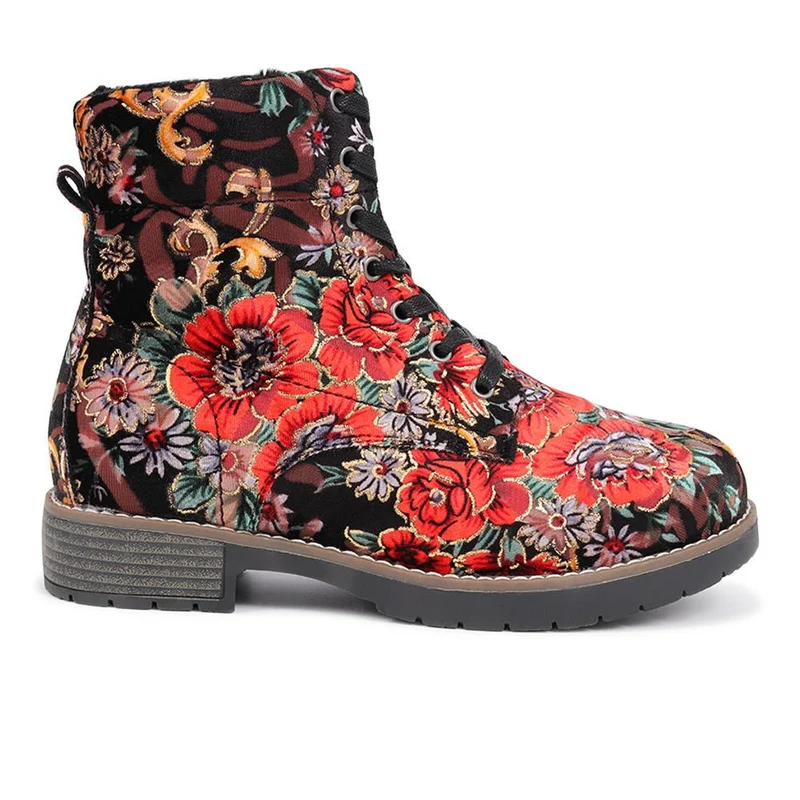 Ashbourne Extra-Wide Boots - ASHBOURNE / 322 709 - Red Multi