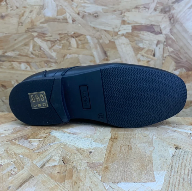 Term Bedford Kinder-Schnürschuh aus Leder – Schwarz