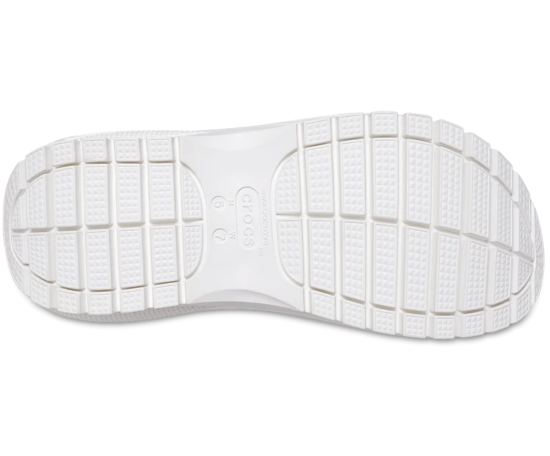 Crocs Unisex Mega Crush Sandale – Weiß