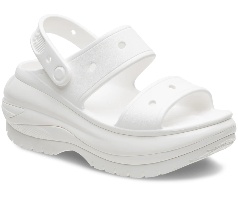 Crocs Unisex Mega Crush Sandale – Weiß
