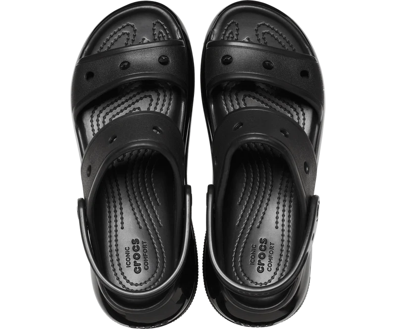 Crocs Unisex Mega Crush Sandale – Schwarz