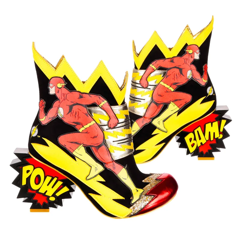 Irregular Choice Frauen Justice League Chasing Justice High Heel – Schwarz