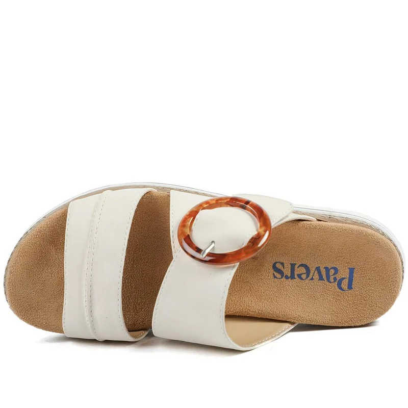 Adjustable-Fitting Mules - WBINS41023 / 327 085 - Beige