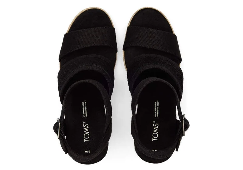 TOMS Madelyn Keilsandale für Damen – Schwarz