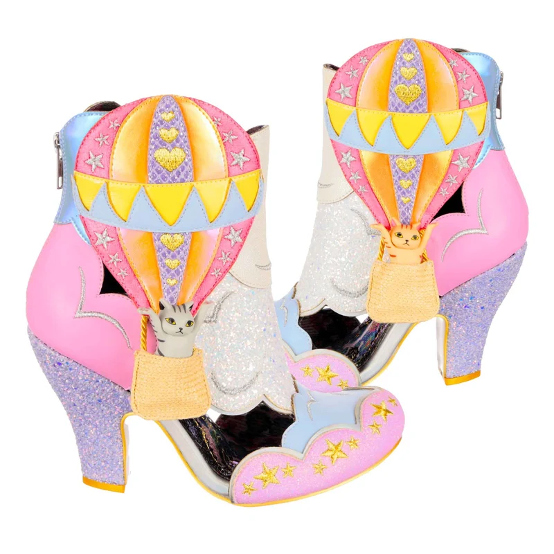 Irregular Choice Damen Up Up & Miaow Away High Heel - Rosa