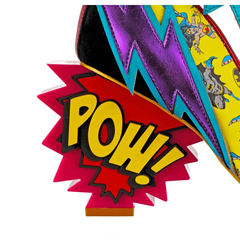 Irregular Choice Frauen Justice League Kaboom High Heel - Pink