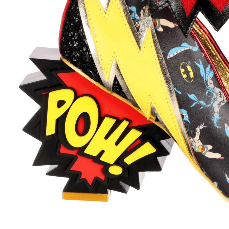 Irregular Choice Frauen Justice League Kaboom High Heel – Schwarz