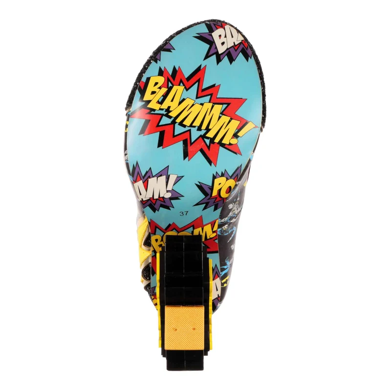 Irregular Choice Frauen Justice League Kaboom High Heel – Schwarz
