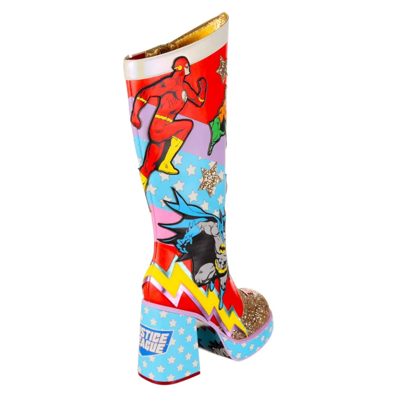 Irregular Choice Frauen Justice League Team Up Tall Boots